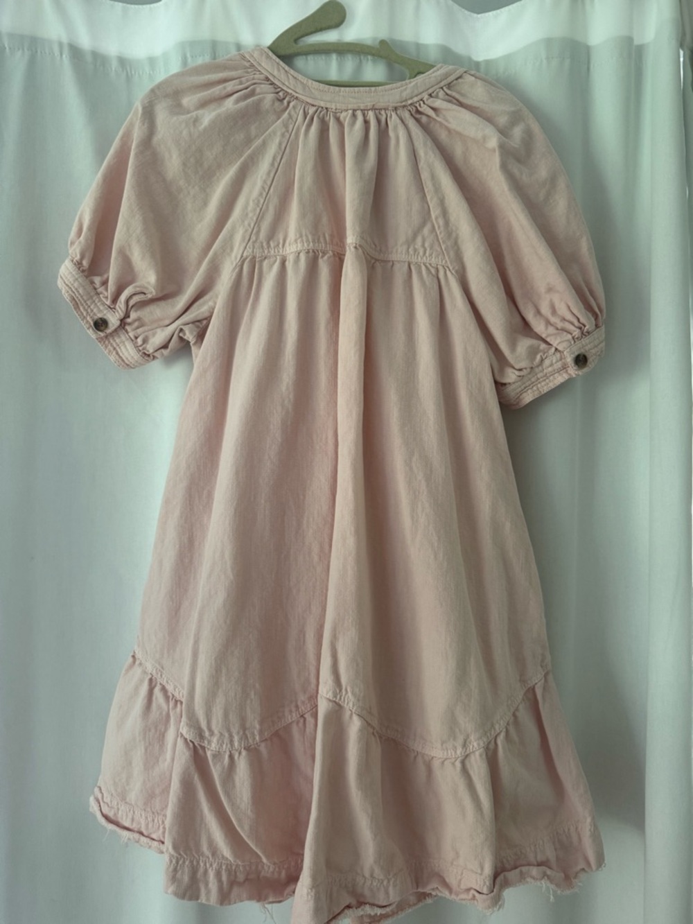 Pilcro Blush Pink Mini Dress with Button Front - Picture 2 of 4